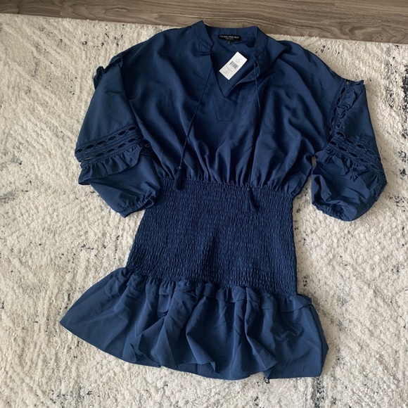 BLUE VACATION DRESS - Picture 1 of 8